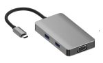   Qhou USB C -> USB 3.0, USB 2.0, VGA, SD a TF karta, konvertor  HDTV